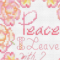 #113LF Peace I Leave by Linen Flowers