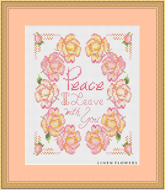 113 Peace I Leave by Linen Flowers