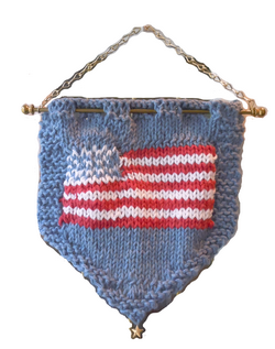 #25tH Knitted Americana Banner