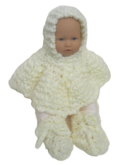 54TH Soft Clouds Poncho And Slippers