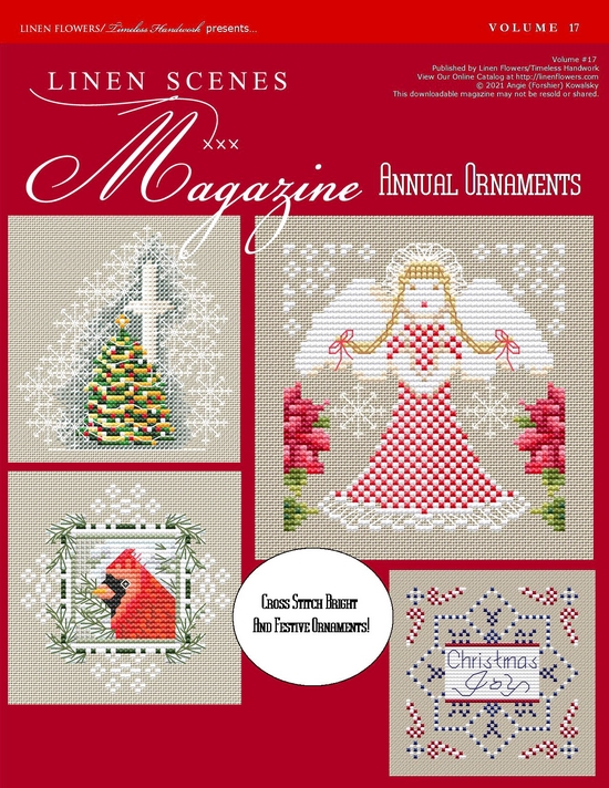 Linen Scenes Magazine Volume 17 Annual Ornaments Back Cover