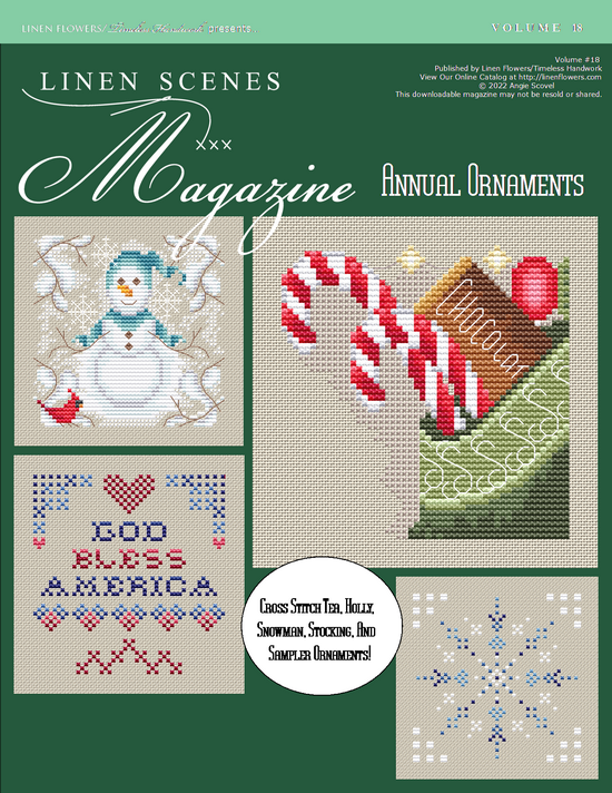 Linen Scenes Magazine Volume 18 Annual Ornaments
