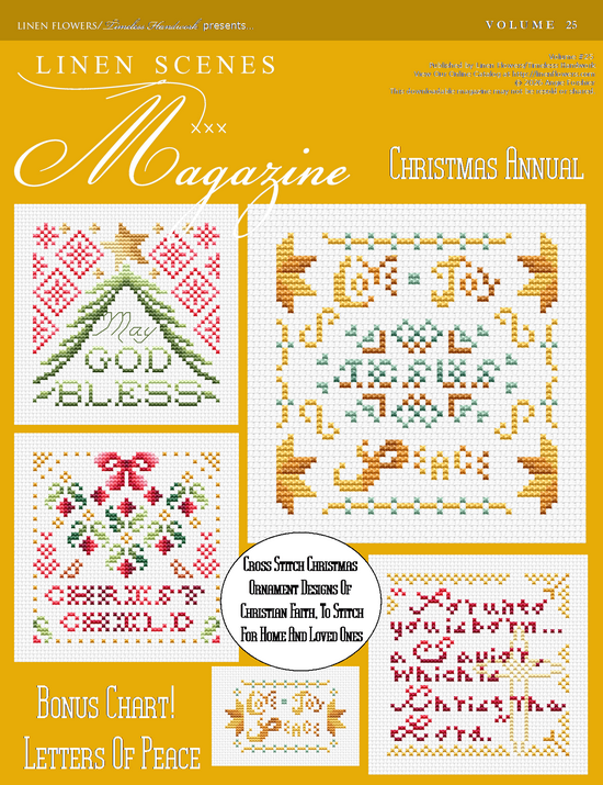 Linen Scenes Magazine Volume 25 Annual Ornaments Back Cover